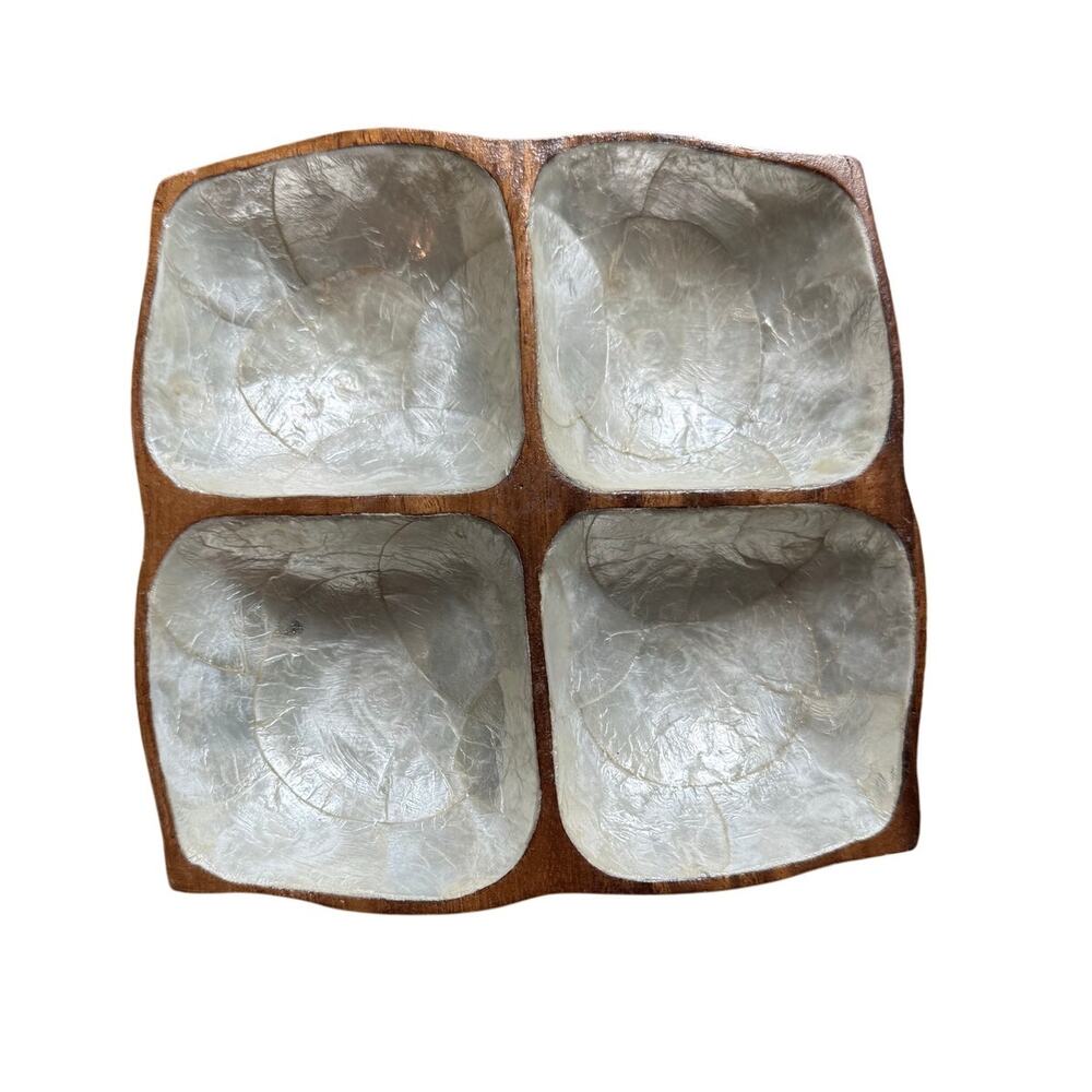 Vintage 70s monkey pod teak wood trinket
Dish